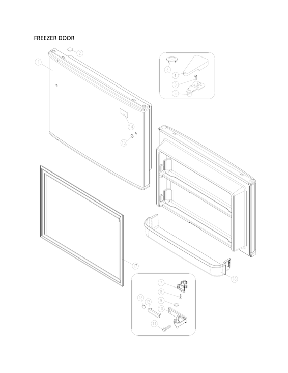 Freezer door