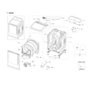 Samsung DVG55A7300E/A3-00 main assy diagram