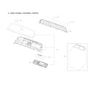 Samsung DVG55A7300E/A3-00 control panel parts assy diagram