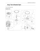 Tub & basket spin assy