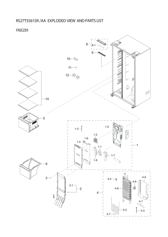Freezer parts