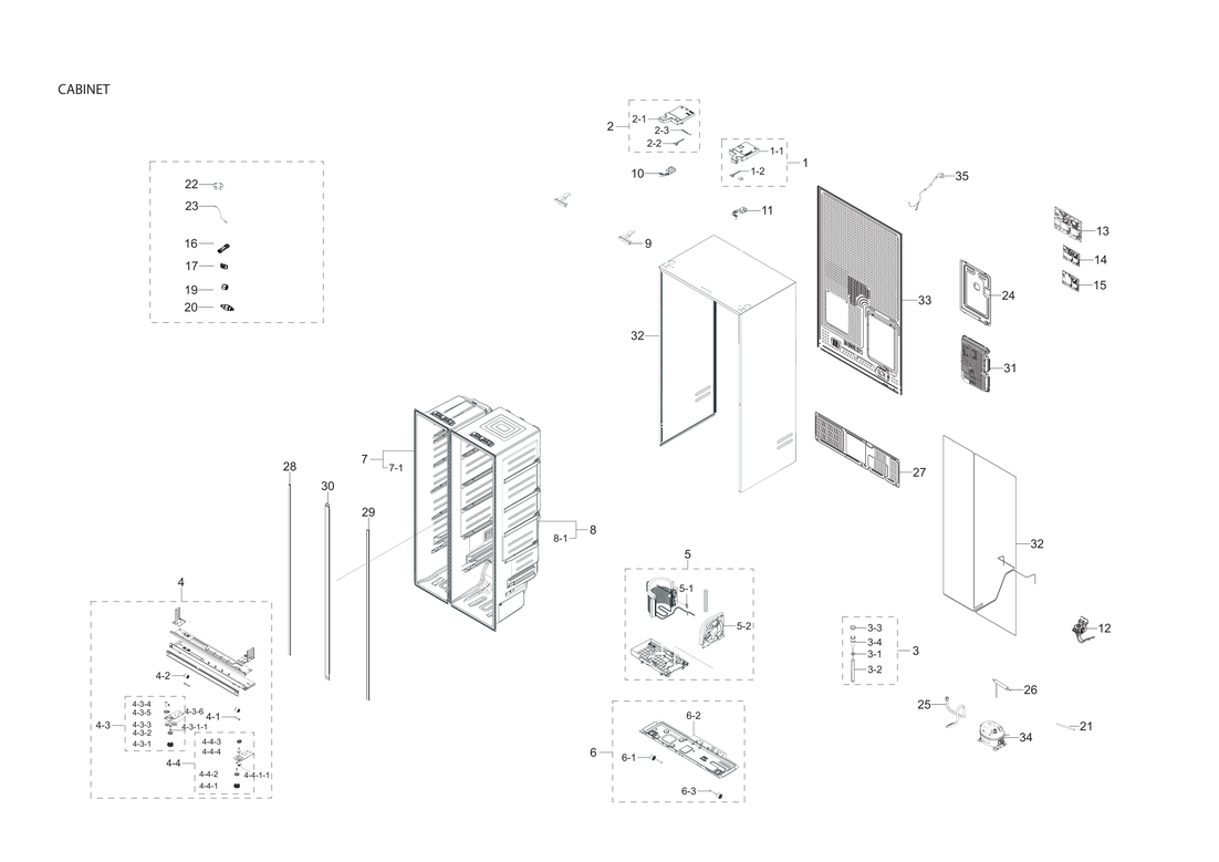 Cabinet parts