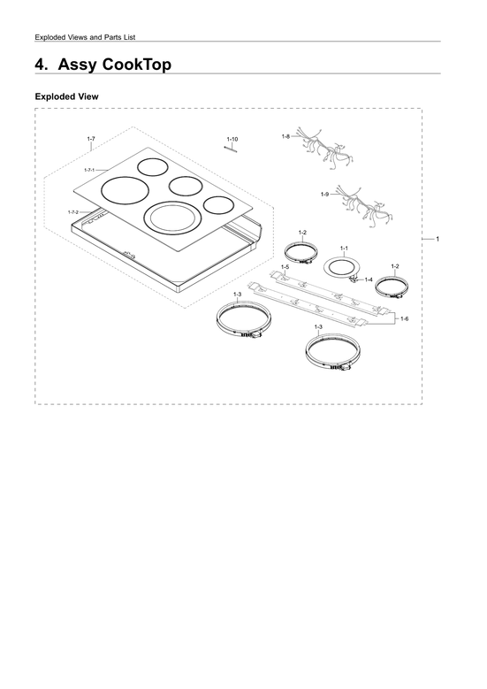 Cooktop assy