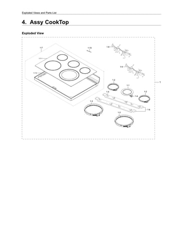 Cooktop assy