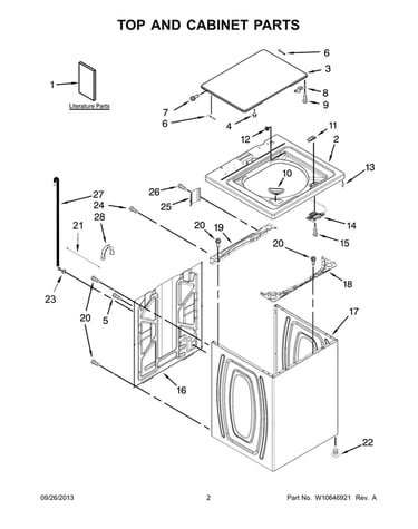 Top & cabinet parts