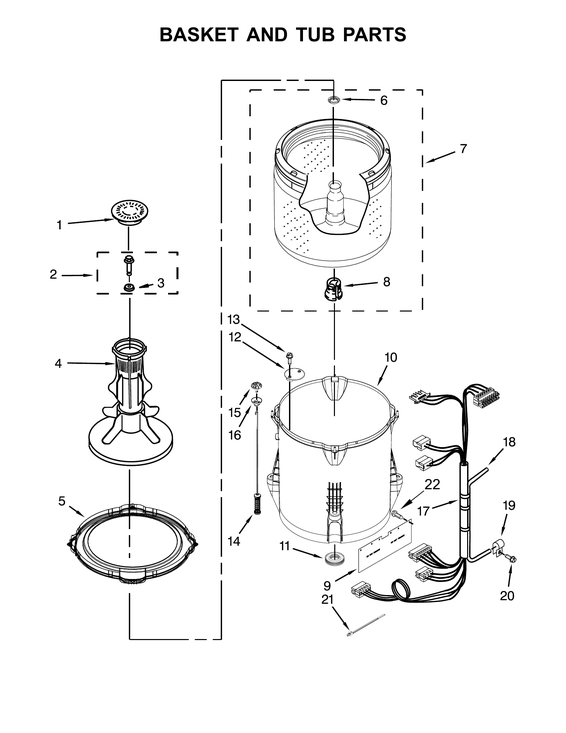 BASKET & TUB PARTS