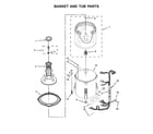 Amana NTW4601BQ0 basket & tub parts diagram
