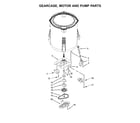 Amana NTW4601BQ0 gearcase, motor & pump parts diagram