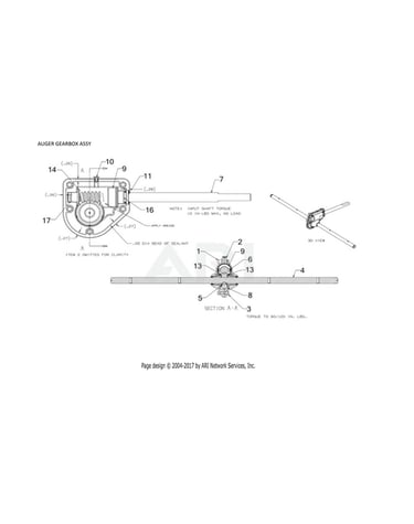 Auger gearbox assy