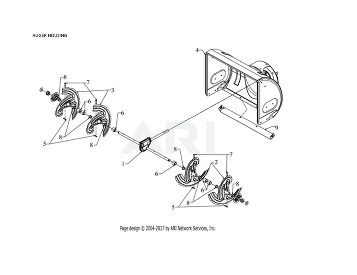 Auger housing