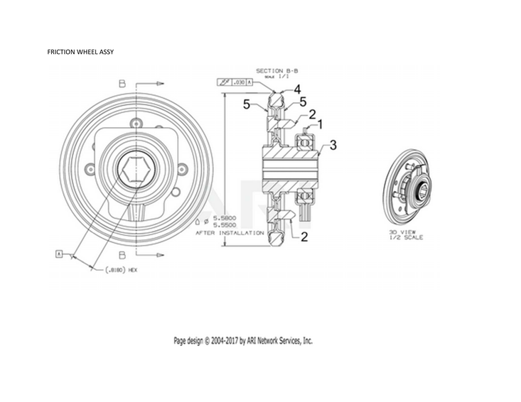 Friction wheel assy