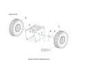 MTD 31AM6BHF793 wheels & axle diagram