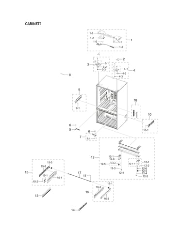 Cabinet 1 parts
