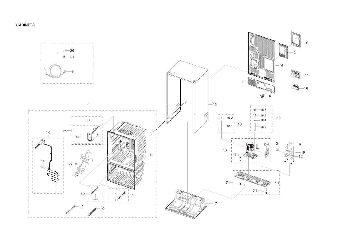 CABINET 2 PARTS