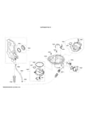 Water inlet/sump/heat pump