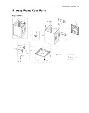 Frame case assy