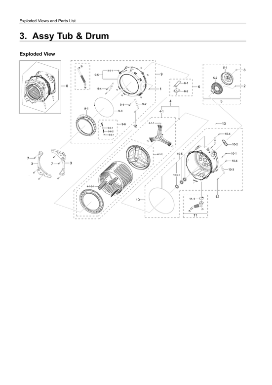 TUB & DRUM ASSY