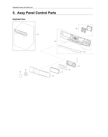 Control panel assy