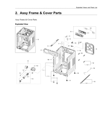 Frame & cover assy