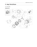 Tub & drum assy