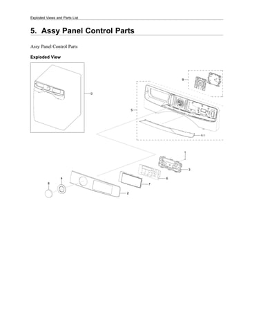 Control panel assy