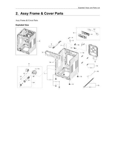 Frame & cover assy