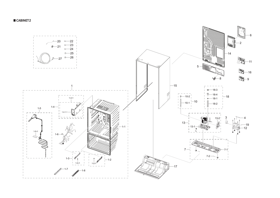 Cabinet 2 parts