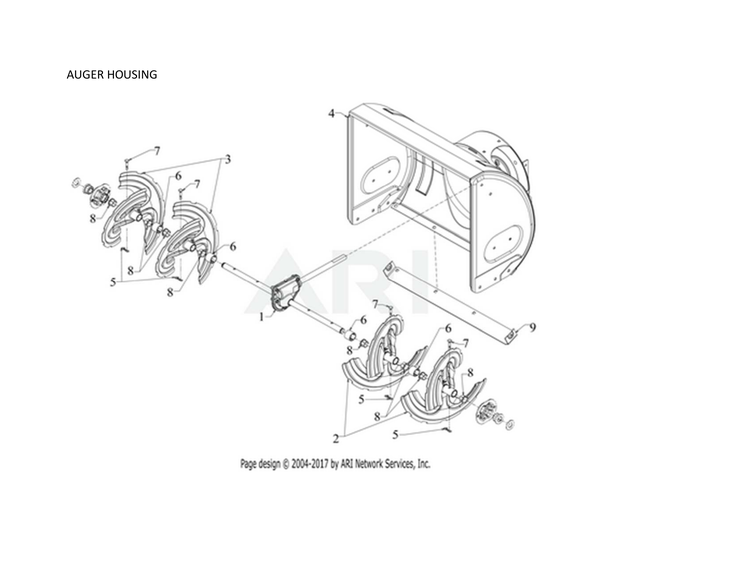 Auger housing