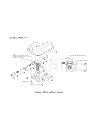 Chute gearbox assy