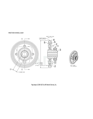 Friction wheel assy