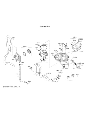 Water inlet system/pump/sump