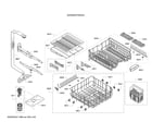 Bosch SHXM4AY55N/24 spray arm/racks diagram