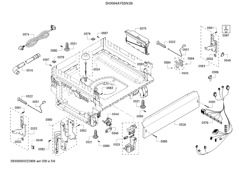 Base/drain hose/main harness