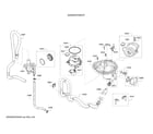 Bosch SHXM4AY55N/27 water inlet/sump/pump diagram