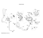 Bosch SHXM4AY55N/28 water inlet system/pump/sump diagram