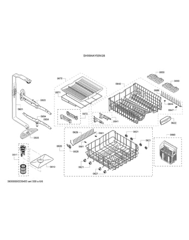 Spray arms/racks
