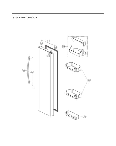 Refrigerator door