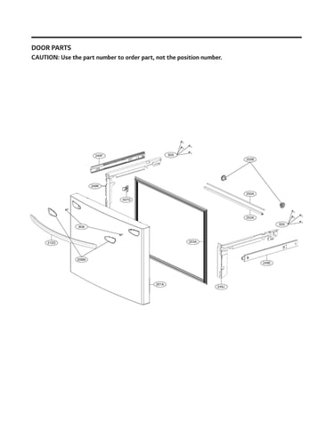 Freezer door parts