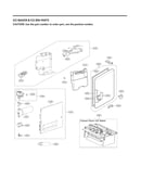 Ice maker & ice bin parts