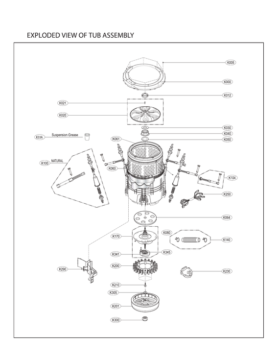 Tub assy