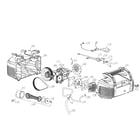 Craftsman CMEC6150 pump/fan motor/power cord diagram
