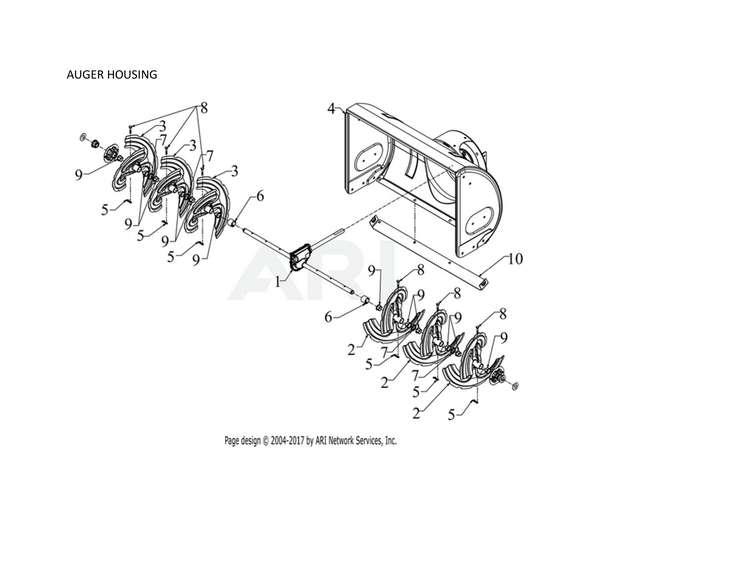 Auger housing
