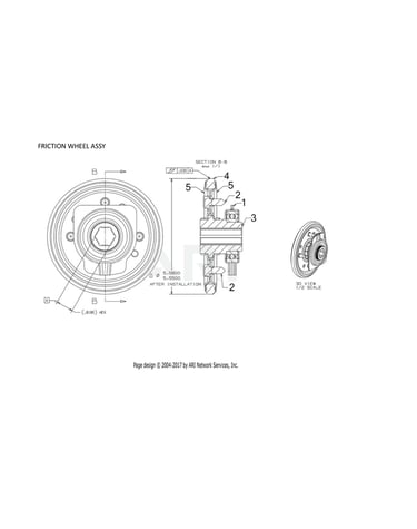Friction wheel assy