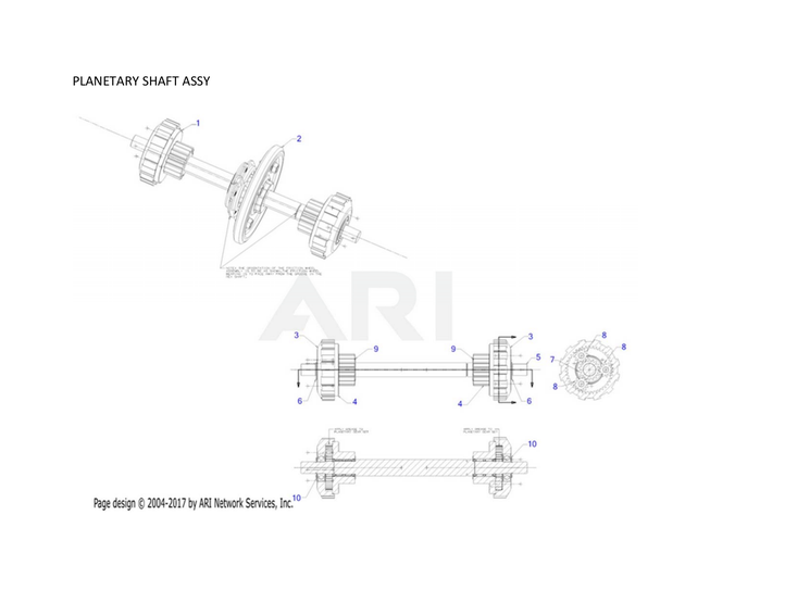 Planetary shaft assy