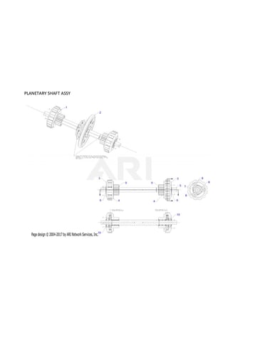 Planetary shaft assy