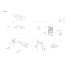 Samsung RF23R6201SR/AA-01 cabinet 1 parts diagram