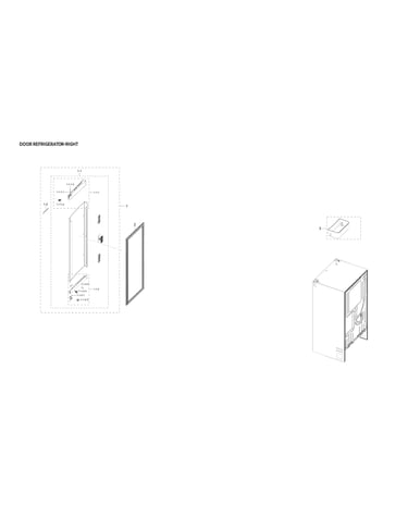 Right refrigerator door