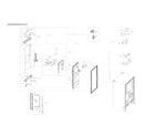Samsung RF23R6201SR/AA-01 left refrigerator door diagram
