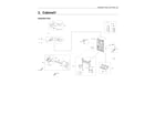 Samsung RF23R6201SR/AA-51 cabinet 1 parts diagram