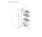 GE GSS25LSLJCSS freezer shelves diagram